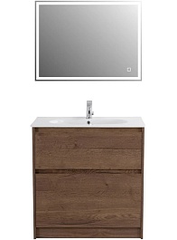 BelBagno Мебель для ванной Kraft 80 напольная Rovere Tabacco с раковиной LOV-800-LVB – фотография-1