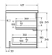 Cezares Тумба с раковиной Duet-N 120 подвесная CZR-8073-120 sapfiro – картинка-23