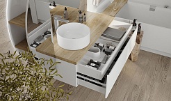 Jorno Тумба под раковину Solis new 120 белая SolN.01.120/P/W/JR подвесная – фотография-5