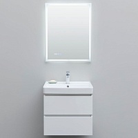 Aquanet Мебель для ванной Вега 60 подвесная белая глянцевая