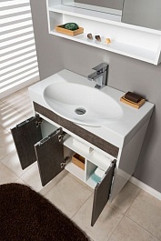 Aquanet Тумба с раковиной "Коста 76" дуб антик – фотография-11