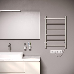 Aringa Полотенцесушитель электрический Честер 80x50 AR03014CH хром – фотография-4