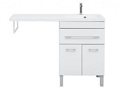 Aquanet Тумба с раковиной Верона 120 R напольная белая – фотография-6