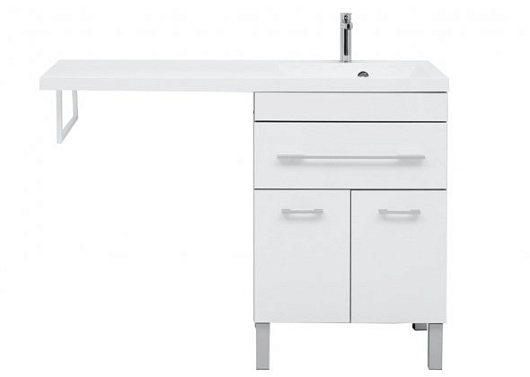 Aquanet Тумба с раковиной Верона 120 R напольная белая – фотография-6