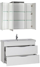 Aquanet Мебель для ванной "Орлеан 105" белая (183182) – фотография-2