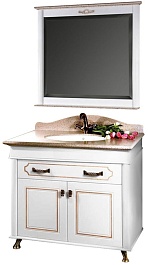 Водолей Мебель для ванной "Изабель 90" F-2 серая – фотография-1