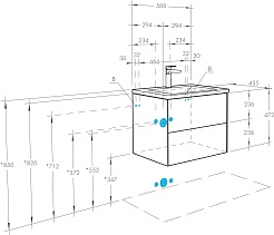 Акватон Мебель для ванной Сохо 60 R подвесная белая – фотография-19