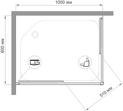 Royal Bath Душевой уголок HPD-C 100х80х185 – фотография-4