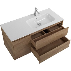 BelBagno Мебель для ванной Kraft 100 R подвесная Rovere Nebrasca Nature – фотография-7