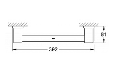 Grohe Поручень Essentials Cube 40514000 – фотография-2