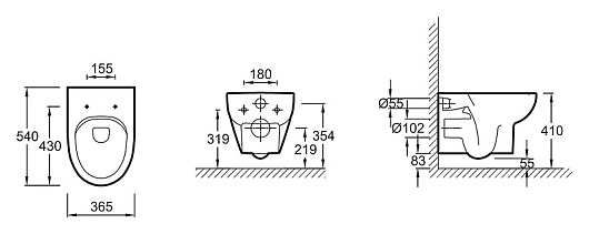 Jacob Delafon Унитаз подвесной Odeon up E4570 – картинка-3