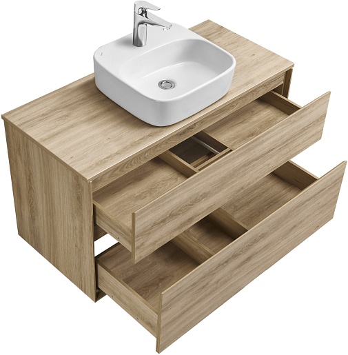 Акватон Тумба под раковину Либерти 100 дуб эльвезия – картинка-15