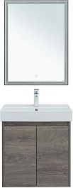 Aquanet Мебель для ванной Nova Lite 60 2 дверцы подвесная дуб рошелье – фотография-1