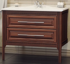 Opadiris Тумба с раковиной Корлеоне 80 орех – фотография-1