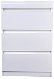 Style Line Тумба для умывальника Даллас 120 Люкс Plus 3 ящ., белая – фотография-1