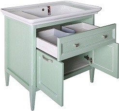 ASB-Woodline Мебель для ванной Гранда 85, verde фисташка – фотография-5