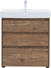 Aquanet Тумба с раковиной Nova Lite 75 дуб рустикальный – фотография-3