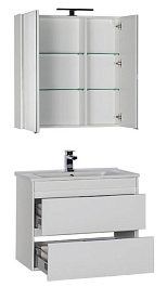 Aquanet Комплект мебели "Тулон 85" белый (183627) – фотография-6