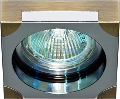 Feron Встраиваемый светильник DL192 бронза/хром – фотография-1