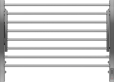 Terminus Полотенцесушитель электрический Горизонт П8 800x600 хром