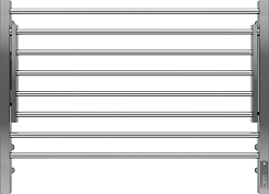 Terminus Полотенцесушитель электрический Горизонт П8 800x600 хром – фотография-1