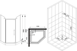 Esbano Душевой уголок ESR-7170B – фотография-10