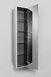 Am.Pm Пенал для ванной SPIRIT 2.0 R, зеркальный фасад, белый – фотография-3