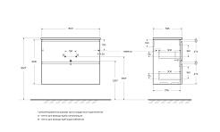 BelBagno Тумба с раковиной Uno mini 80 подвесная Голубой матовый с раковиной BB-8099-3-80 – фотография-4