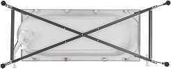 Aquanet Акриловая ванна Nexus 165x70 с каркасом – фотография-10