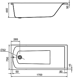Santek Акриловая ванна Фиджи 170x75 – фотография-5