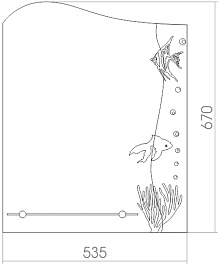Mixline Зеркало Шарм Лагуна 53.5 – фотография-2