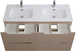 BelBagno Тумба под раковину Etna 120 4 ящика подвесная бежевая матовая – фотография-7