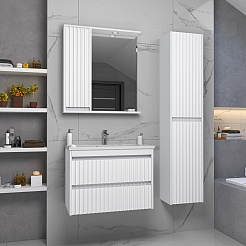 Brevita Шкаф пенал Balaton 35 R белый – фотография-5