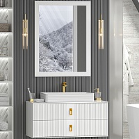 Brevita Мебель для ванной Sevilla 105 подвесная белая