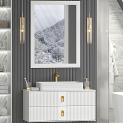 Brevita Мебель для ванной Sevilla 105 подвесная белая – фотография-1