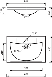 Misty Мебель для ванной Модерн 60 подвесная белая – фотография-16