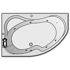 Kolpa San Акриловая ванна Lulu 170х100 L Optima – фотография-3