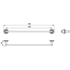 Timo Полотенцедержатель Nelson 160053/02 – фотография-2
