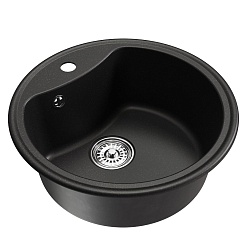 Mixline Мойка кухонная ML-GM09 ультра-черная – фотография-2