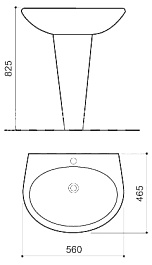 Pasenni Пьедестал для раковины 3571001(TR-3009) Forte – фотография-2