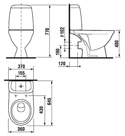 Jika Унитаз-компакт Baltic 2428.6 – фотография-3