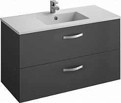 Jacob Delafon Тумба с раковиной "Ola 100" серый антрацит – фотография-1