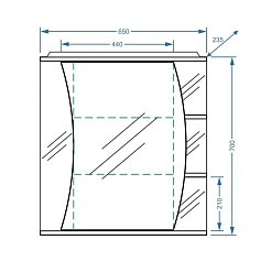 Stella Polare Мебель для ванной Волна 65 – фотография-10