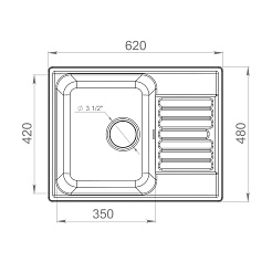 Raiber Мойка кухонная Фотольсберг RQ89 белая – фотография-2
