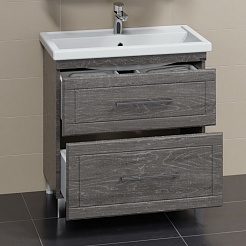 СанТа Мебель для ванной Венера 80 дуб шале графит – фотография-6