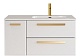 BelBagno Мебель для ванной Eco Cer-N 100-1 R bianco lucido CZR-8095-100-R ручки сатиновое золото – картинка-18