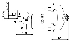 Webert Смеситель для душа Aria AI870102844086 Basalto – фотография-5