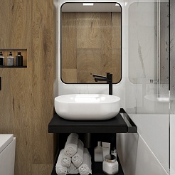 Teymi Раковина накладная в ванную Solli 48 artceramic белая T50208 – фотография-7