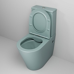Grossman Унитаз компакт Color GR-4480MNMS мятный матовый – фотография-6