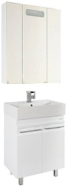 Водолей Мебель для ванной Мальта 70 с дверками белая – фотография-1